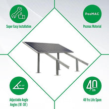 Load image into Gallery viewer, Loom Solar 2 Panel Stand (375 watts) or 3 Panel Stand (180 watts)
